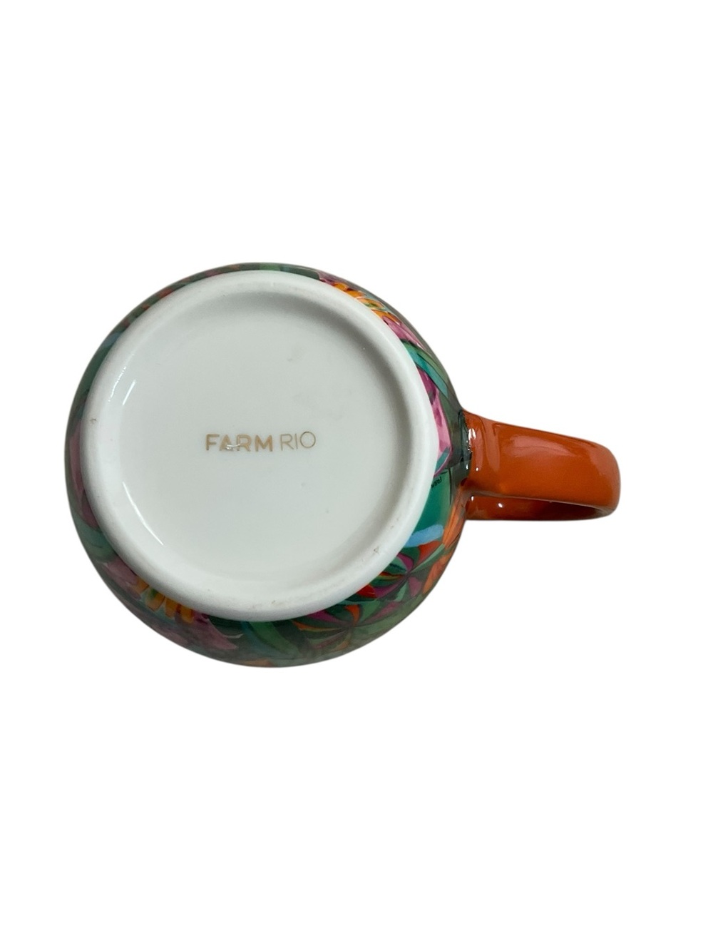 Farm Rio Banana Foliage Bright Day Mug 16 Oz Tropical Jungle Floral Coffee Cup - Picture 5 of 6